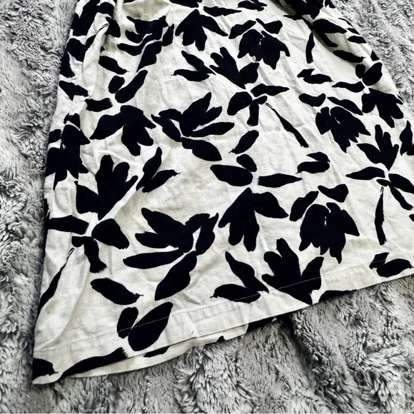 A New Day Black & White Floral Print Midi Dress XS - Picture 4 of 6